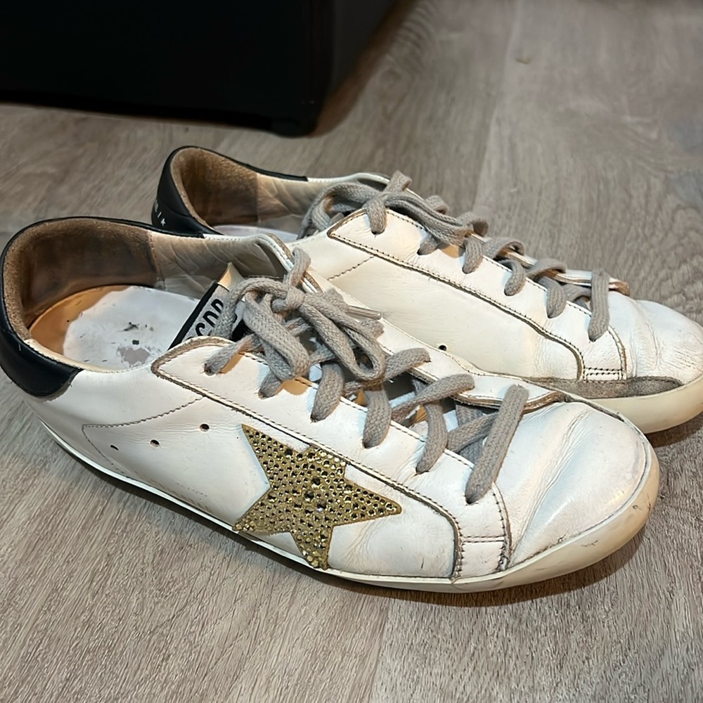 Golden goose crystal sneakers